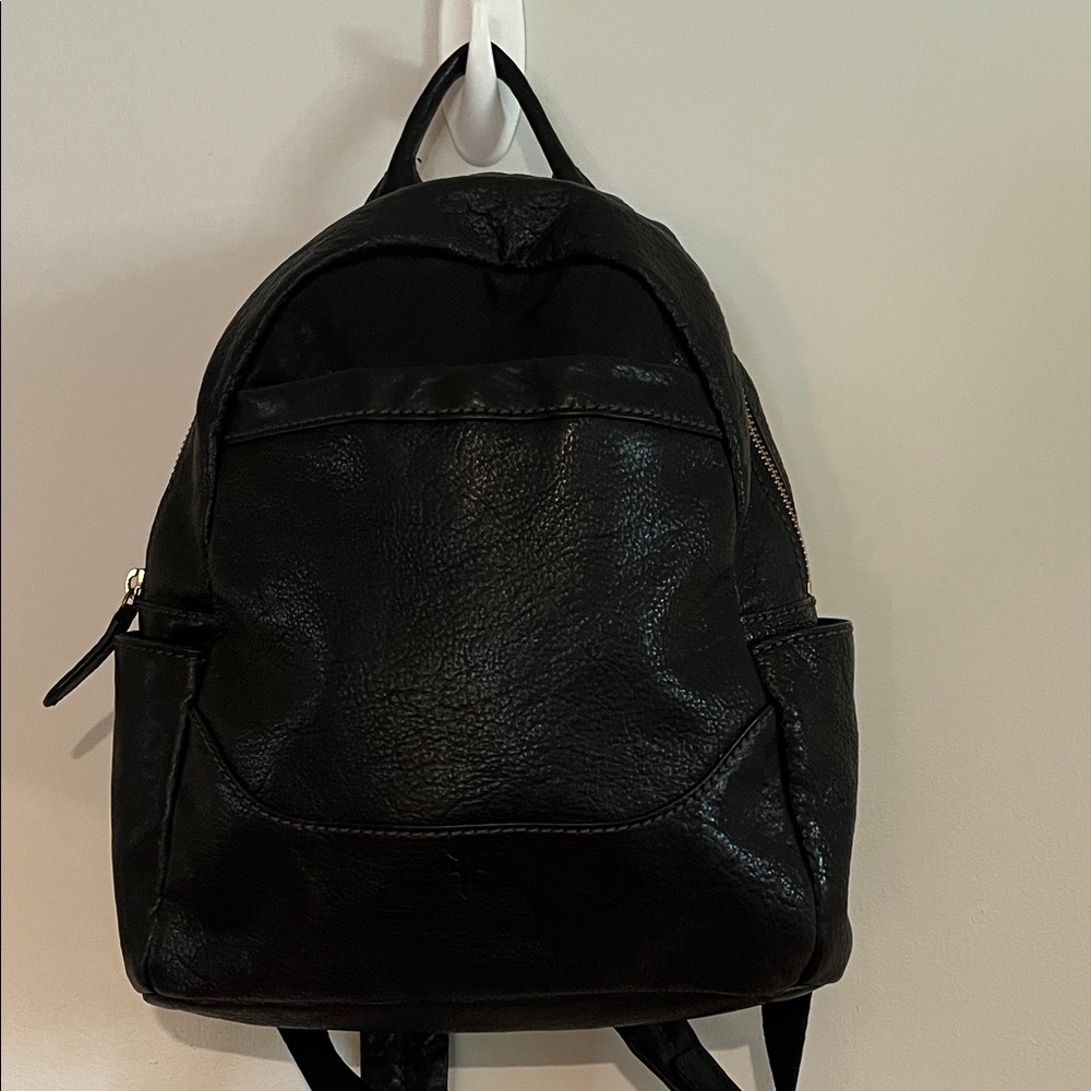 FRYE Leather Backpack Bag Front Slit